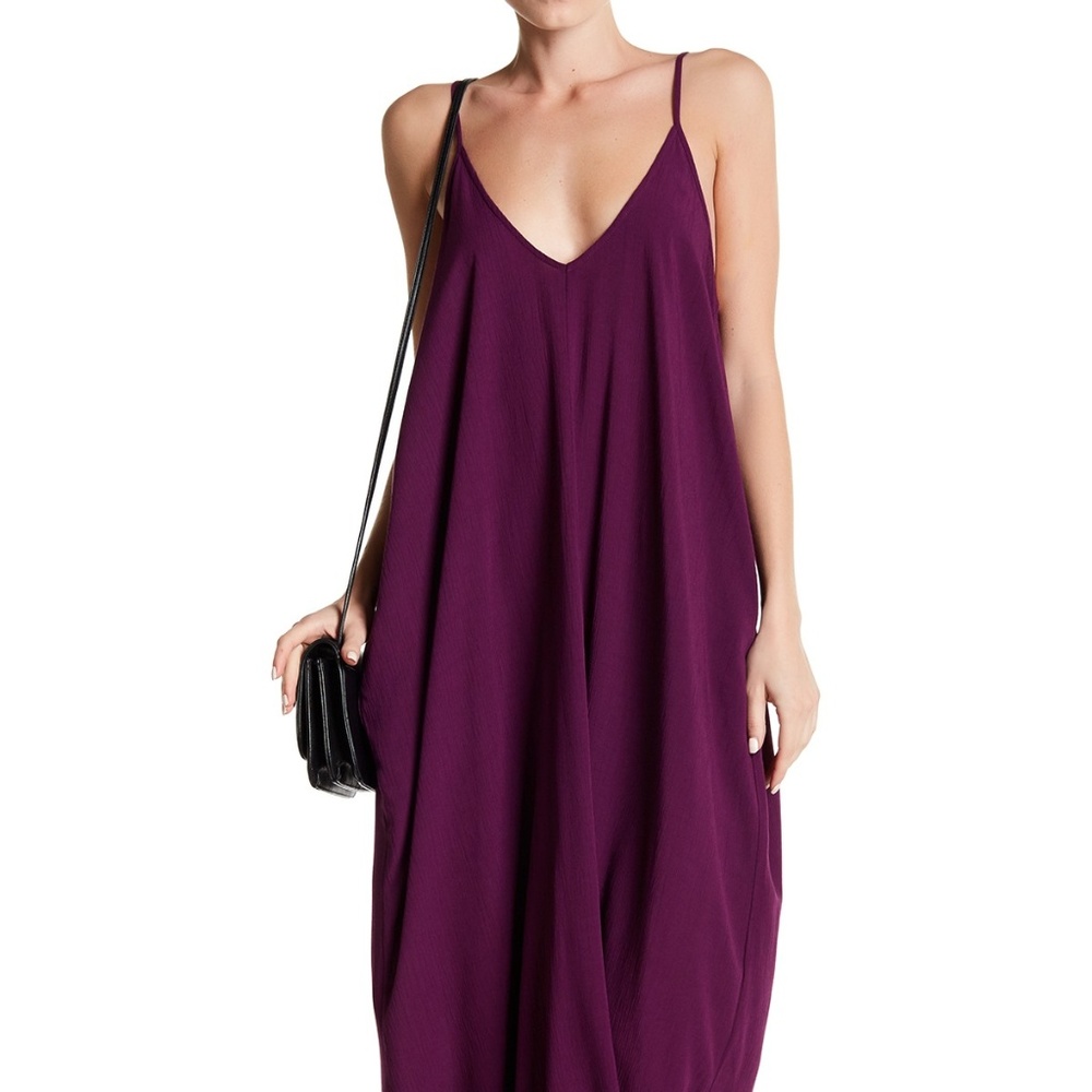 Like New - Purple Love Stitch Gauze Maxi Dress S/M